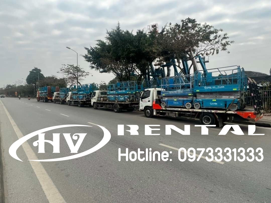 thuê xe nâng người tại Bắc Ninh - Hải Vân Rental