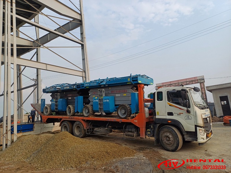 Xe boom lift thuê tại KCN Amatar Đồng Nai