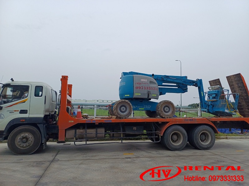 Xe boom lift thuê tại VSIP Quảng Ngãi