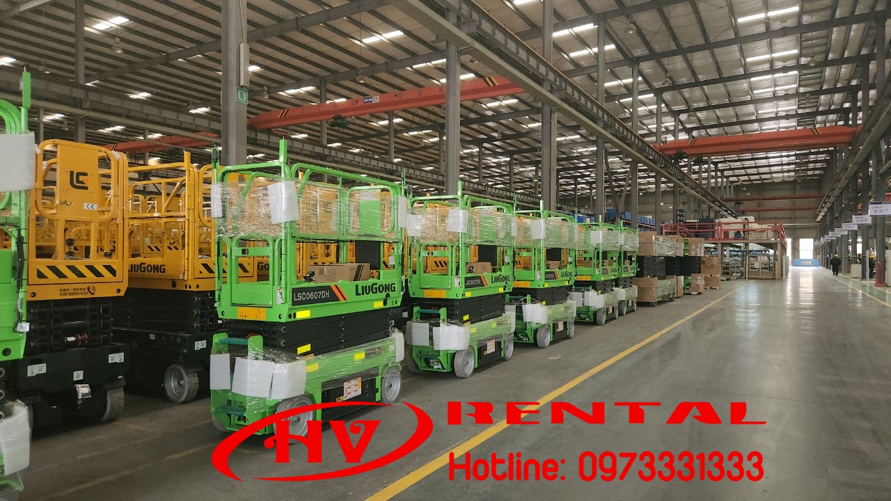 Hải Vân Rental cho thuê xe nâng người giá rẻ Liugong