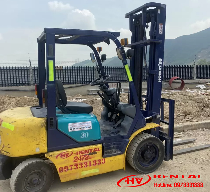 Thuê xe nâng hàng chạy dầu uy tín Hải Vân Rental