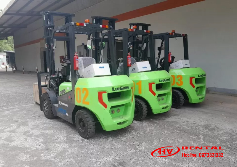 Thuê xe nâng hàng chạy điện giá tốt, nâng cao hiệu suất Hải Vân Rental