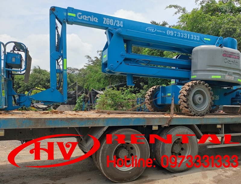 Cho thuê xe nâng người boom lift tại Na Hang, Tuyên Quang